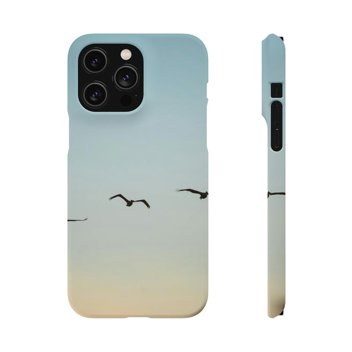 Brown Pelicans in Flight - Phone Case