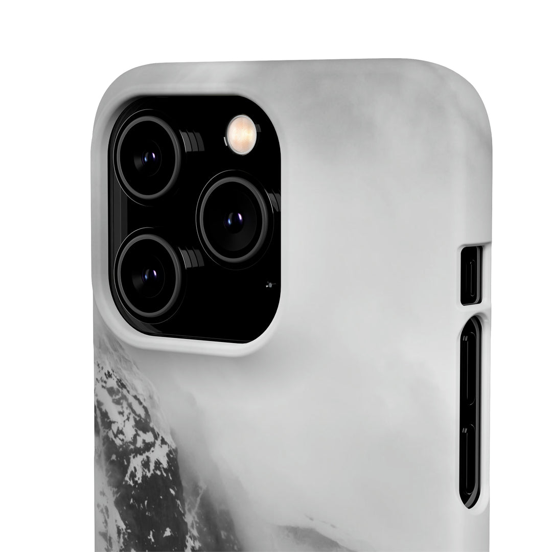 The Mist Descends in Black and White - Phone Case