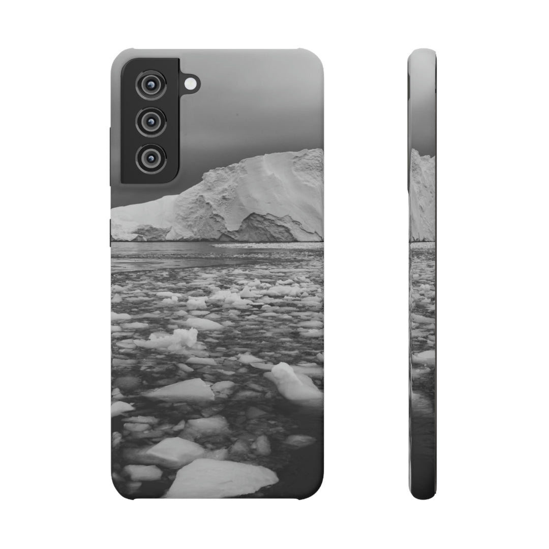 Lane of Ice In Black and White - Phone Case