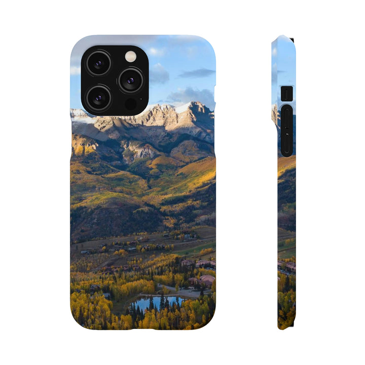 Glowing Mountainside - Phone Case