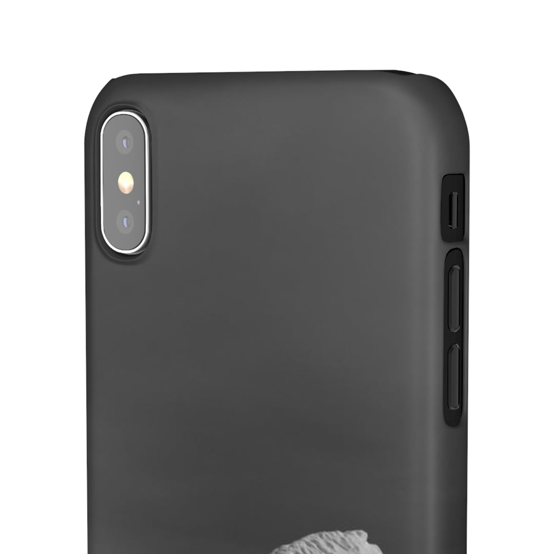 The Angles of an Iceberg in Black and White - Phone Case