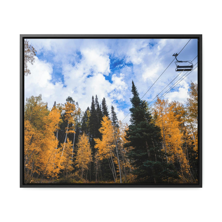 Chairlift in Suspension - Canvas with Frame