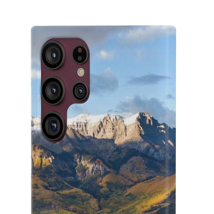 Glowing Mountainside - Phone Case