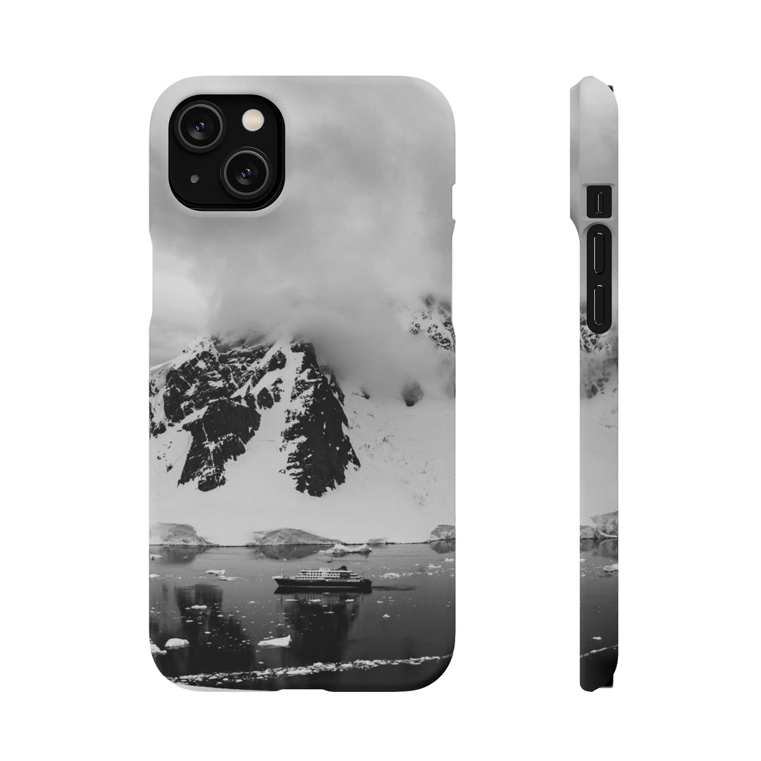 Peaceful Anchoring in Black and White - Phone Case