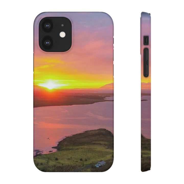 Sunset Over the Fjord Part 1 - Phone Case