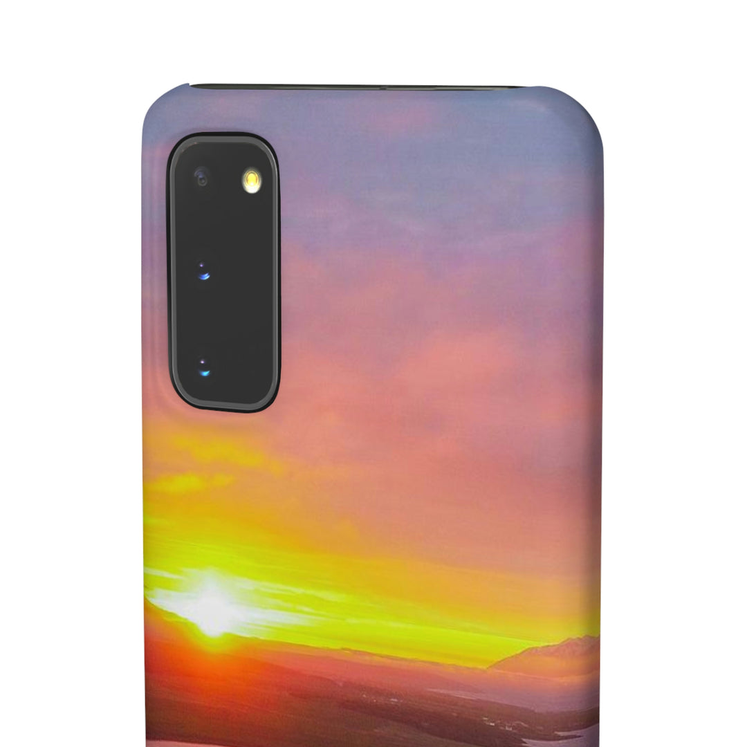 Sunset Over the Fjord Part 1 - Phone Case