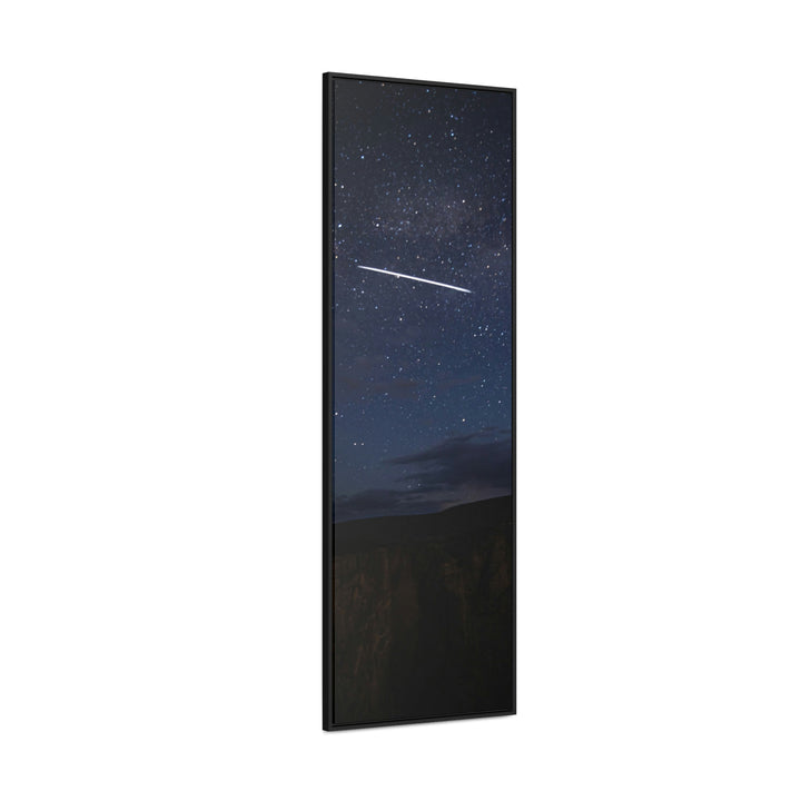 Starlink Above the Canyon - Canvas with Frame