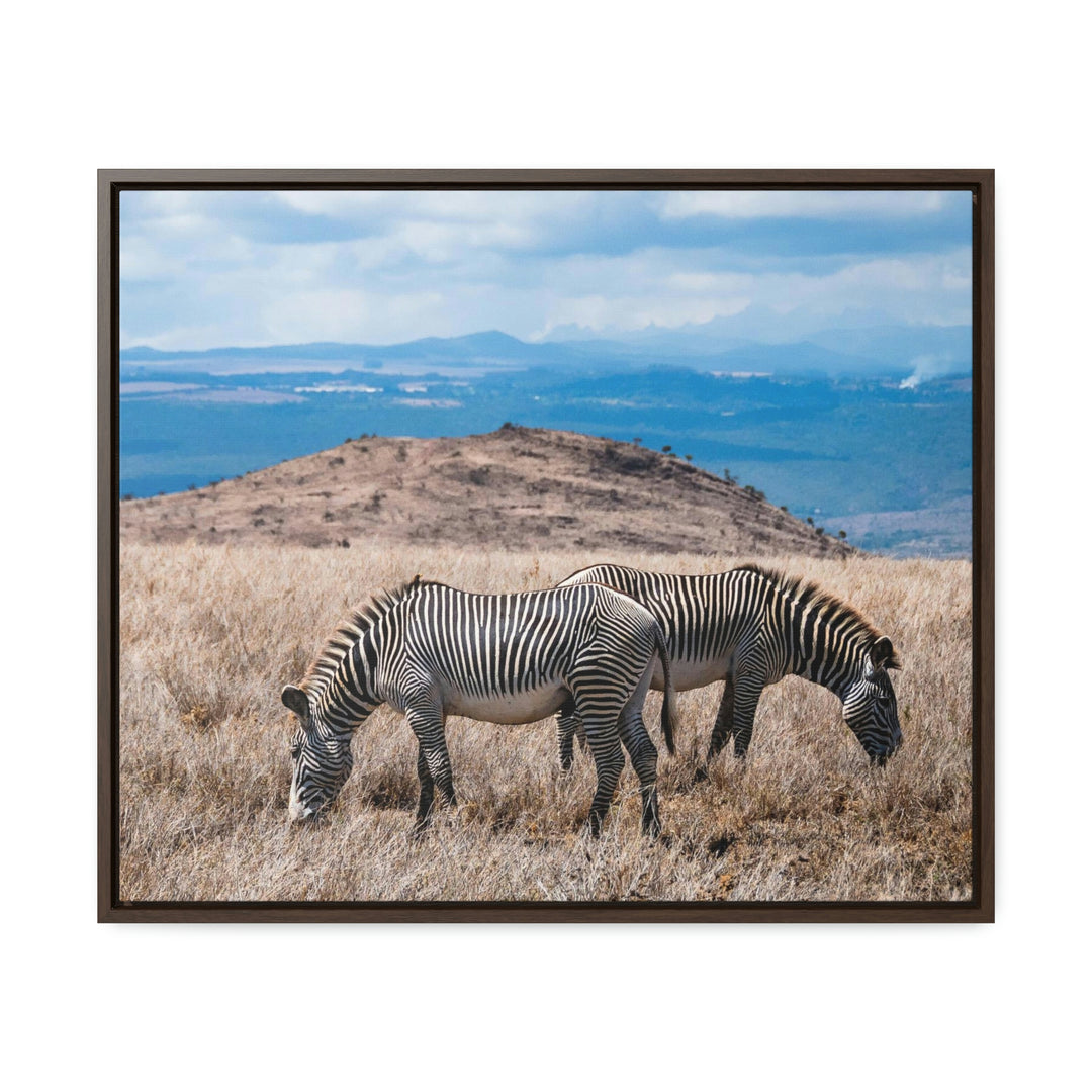 Zebra-Striped Expanse - Canvas With Frame