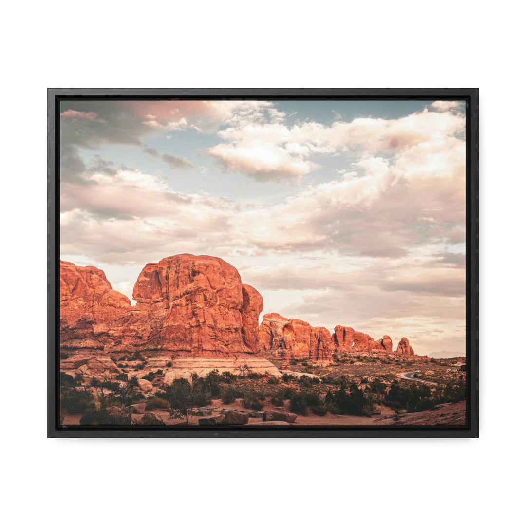 A Desert Sunset - Canvas with Frame