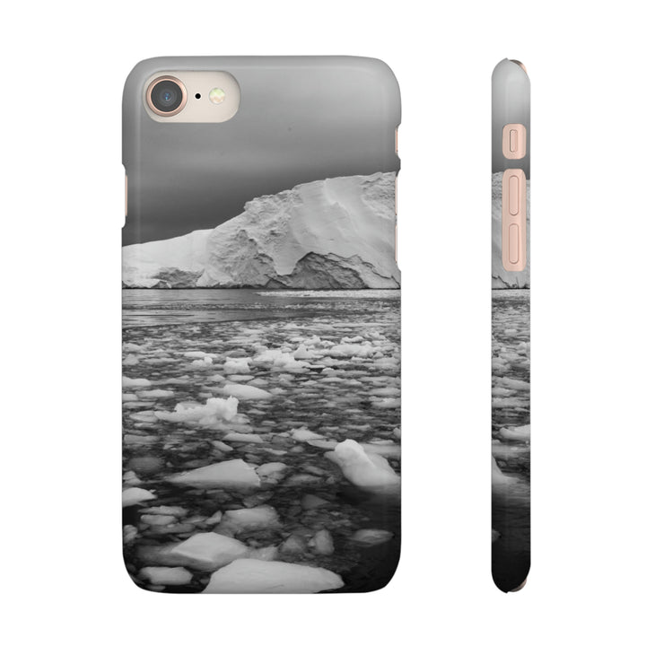 Lane of Ice In Black and White - Phone Case