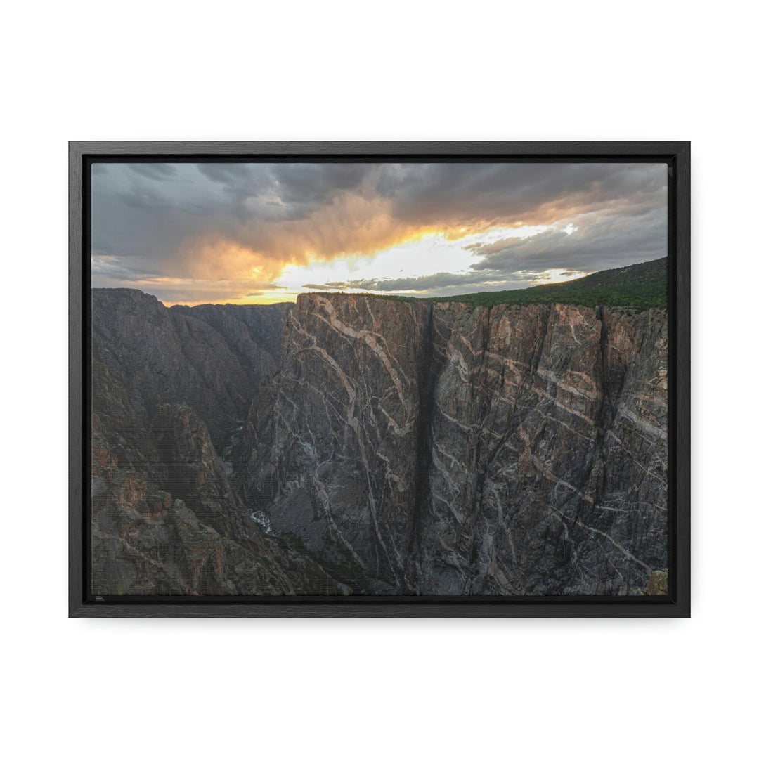 Painted Wall at Sunset Part 1 - Canvas with Frame