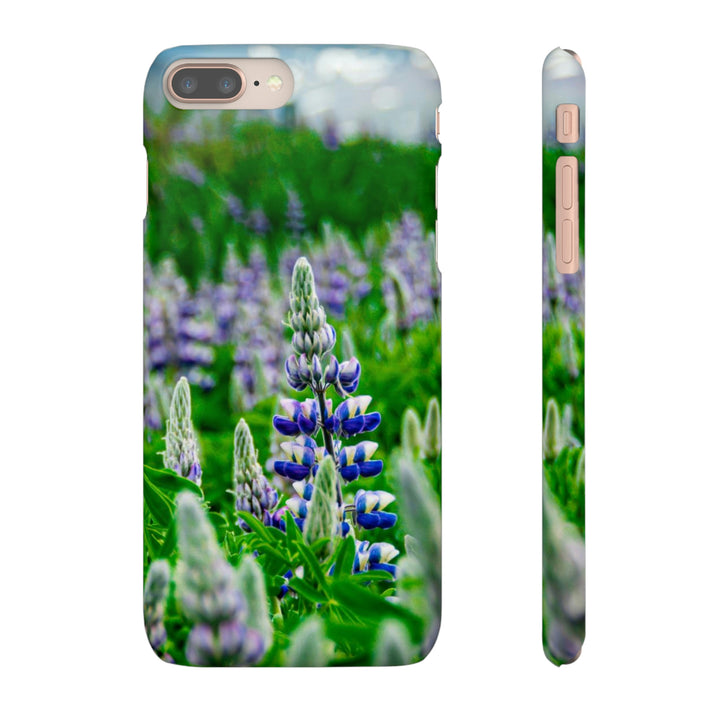 Glowing Lupin with Mountains - Phone Case