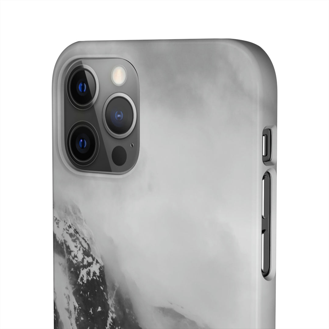 The Mist Descends in Black and White - Phone Case