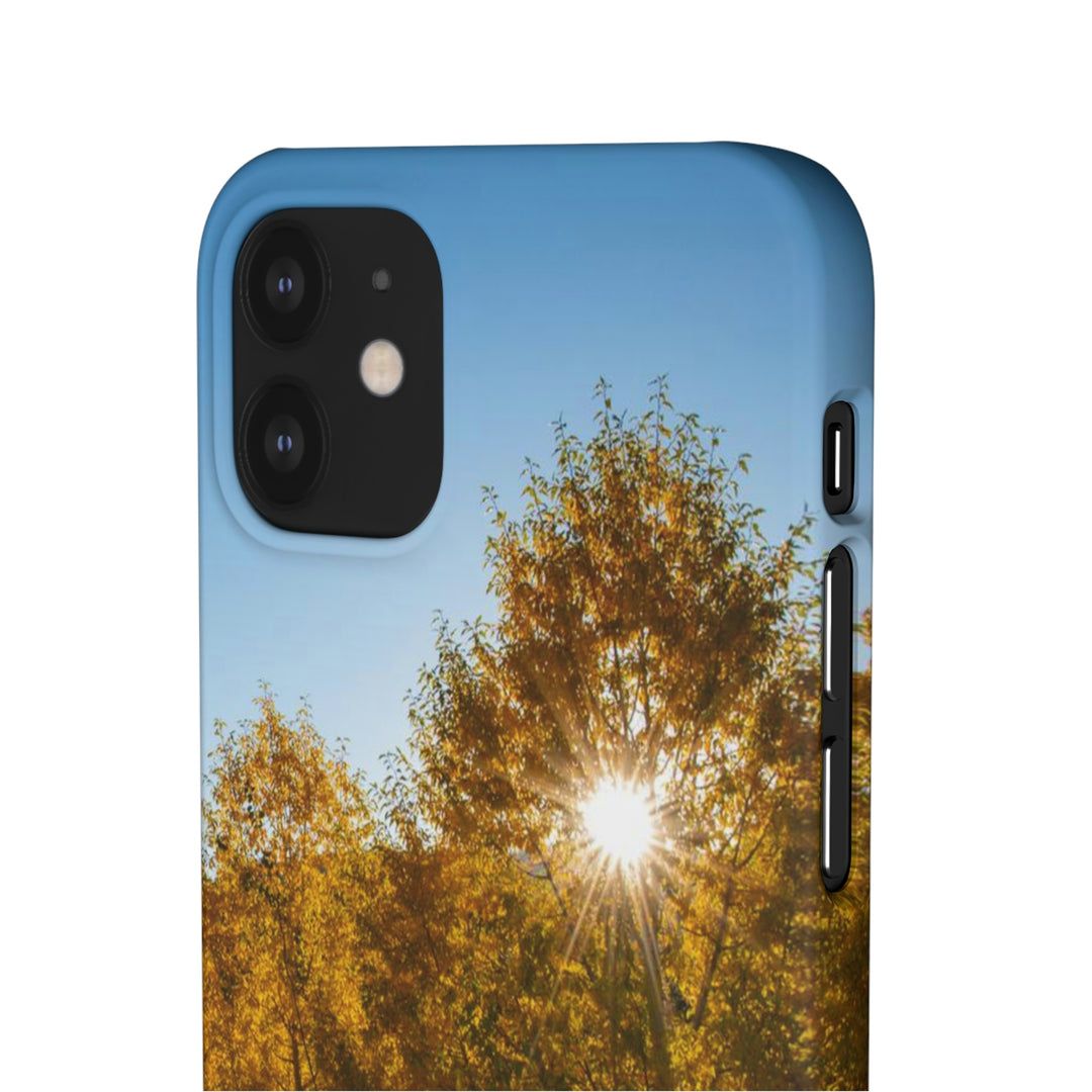 Sun Through the Aspens - Phone Case