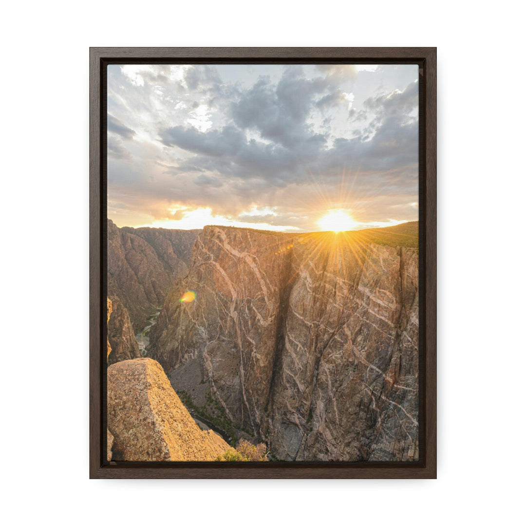 Painted Wall at Sunset Part 2 - Canvas with Frame