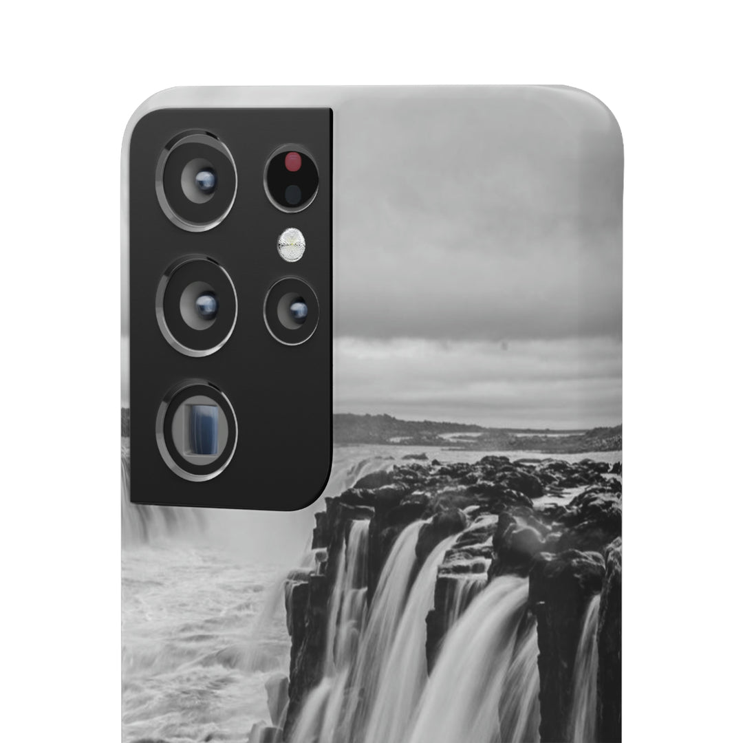 Selfoss in Black and White - Phone Case