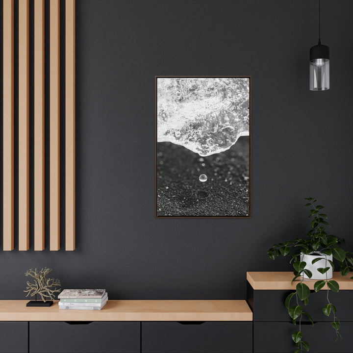 Suspended Droplet - Canvas with Frame