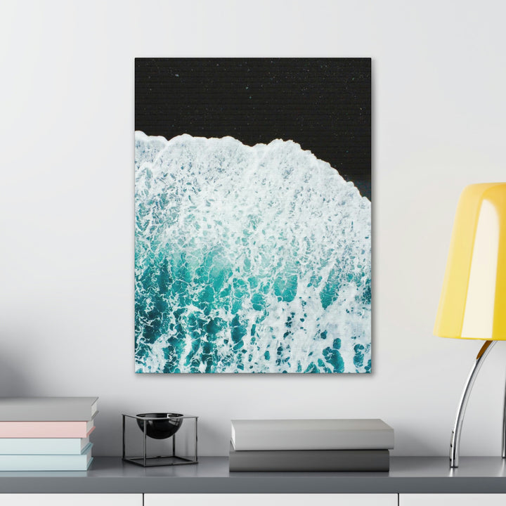 A Wave on Volcanic Sand - Canvas