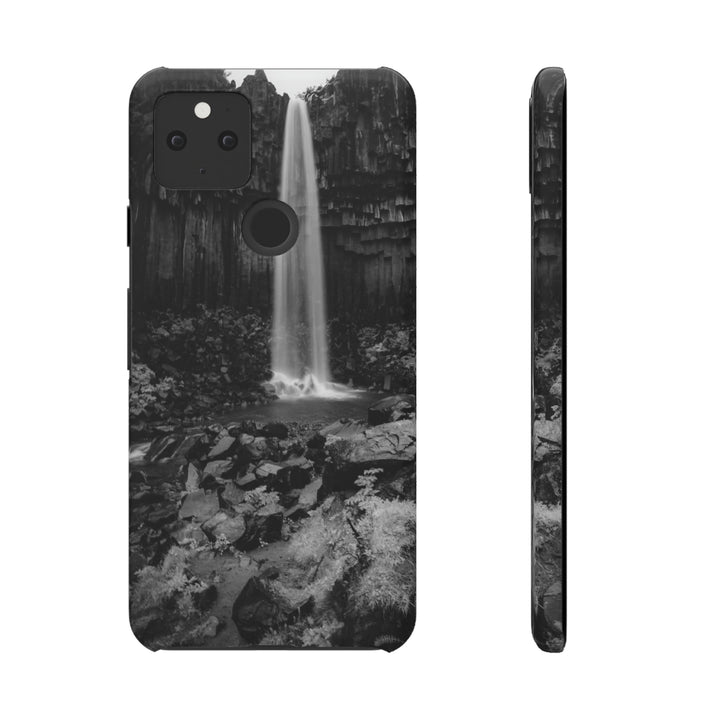 Svartifoss in Black and White - Phone Case