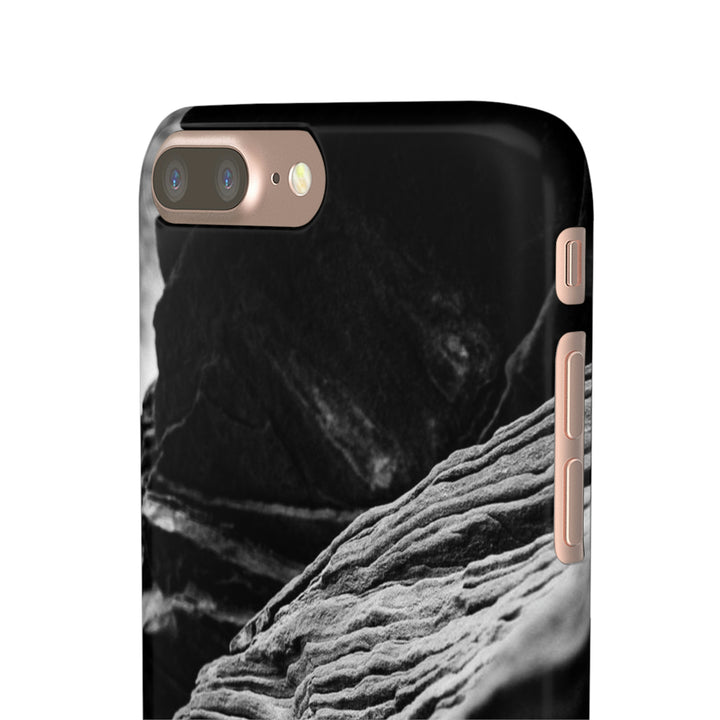 Layers of Rock in Black and White - Phone Case