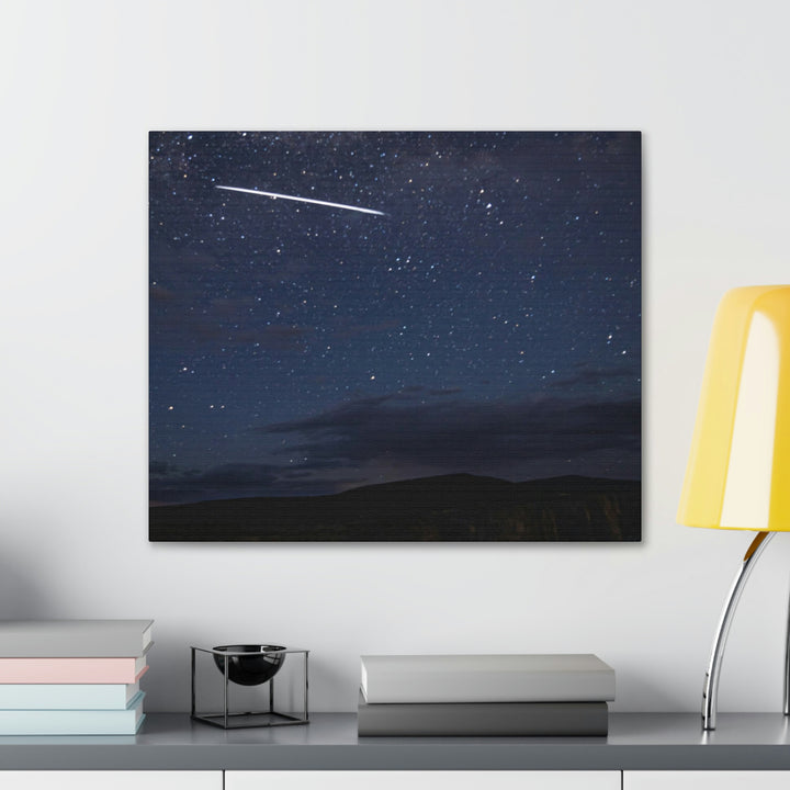 Starlink Above the Canyon - Canvas