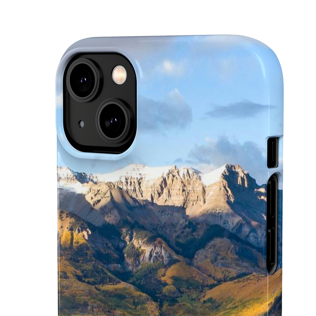 Glowing Mountainside - Phone Case