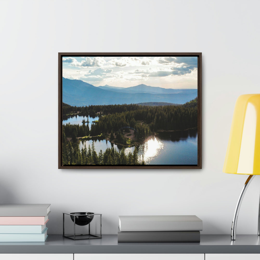 Cool Mountain Lakes - Canvas with Frame