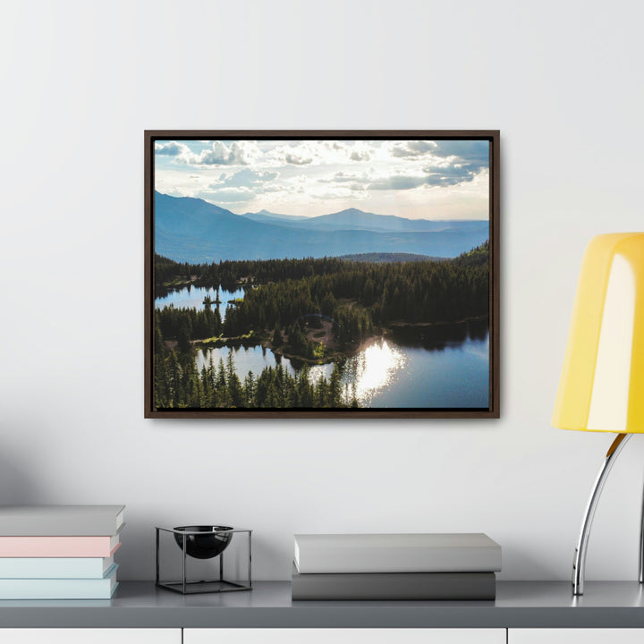 Cool Mountain Lakes - Canvas with Frame