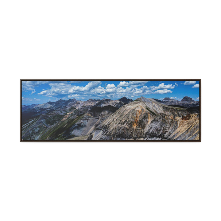 Imogene Pass From the Air - Canvas with Frame