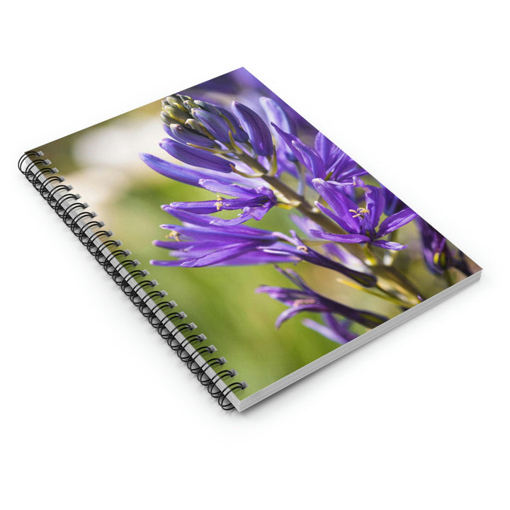 Camas in Bloom - Spiral Ruled Line Notebook - Visiting This World