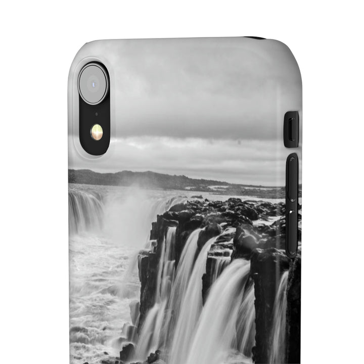 Selfoss in Black and White - Phone Case