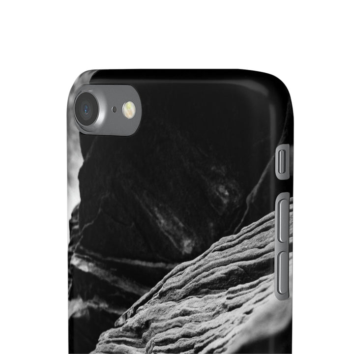 Layers of Rock in Black and White - Phone Case