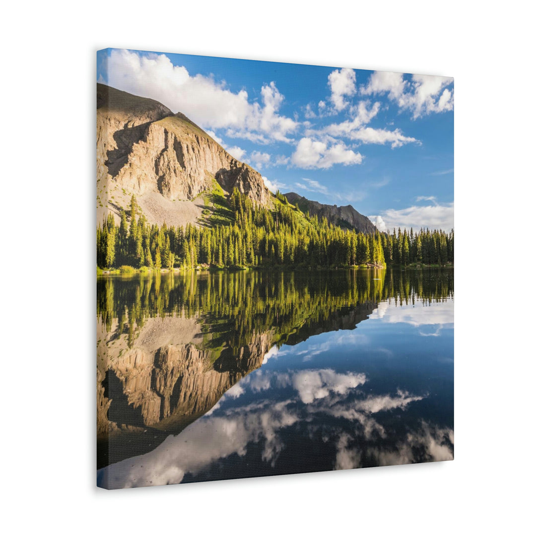 Mountain Scene Reflected - Canvas