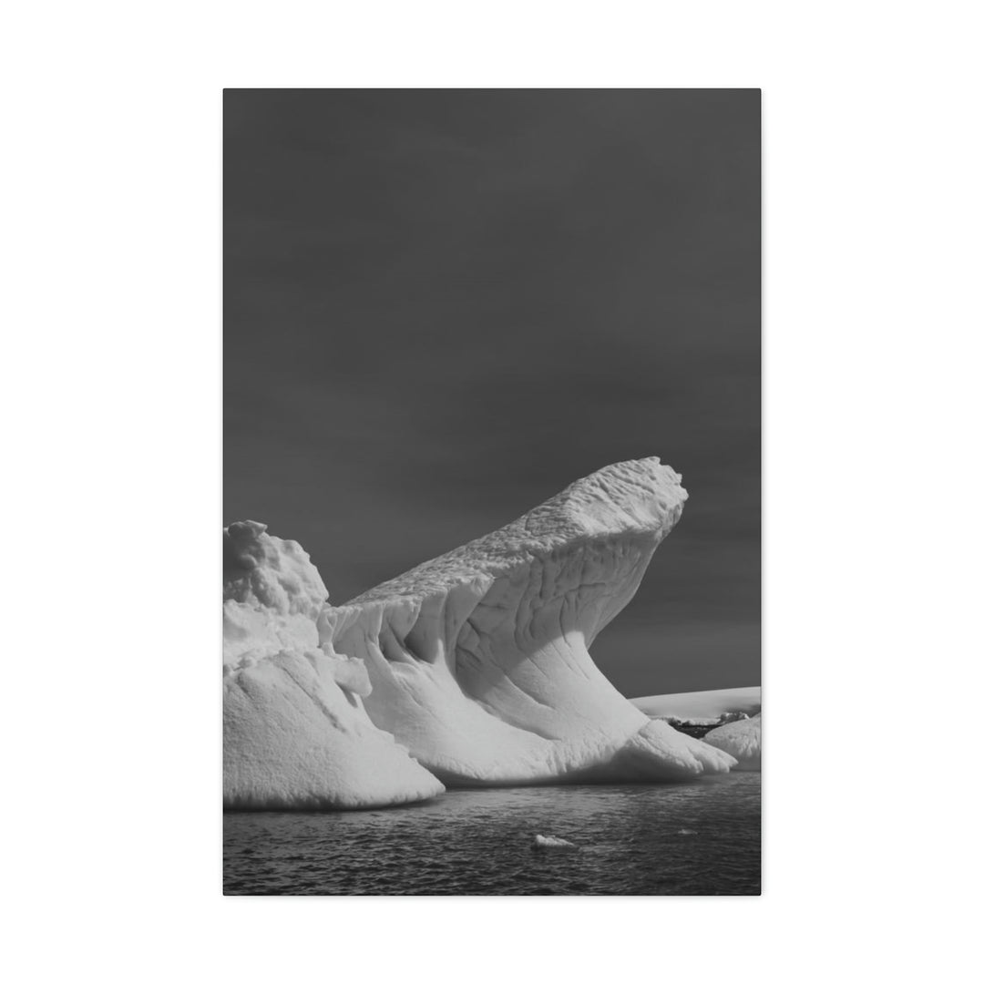 The Angles of an Iceberg in Black and White - Canvas