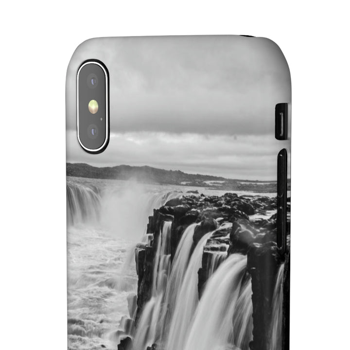 Selfoss in Black and White - Phone Case