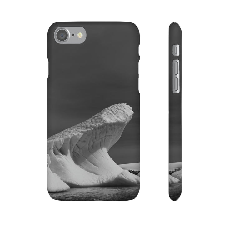 The Angles of an Iceberg in Black and White - Phone Case