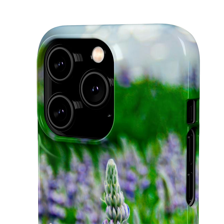 Glowing Lupin with Mountains - Phone Case