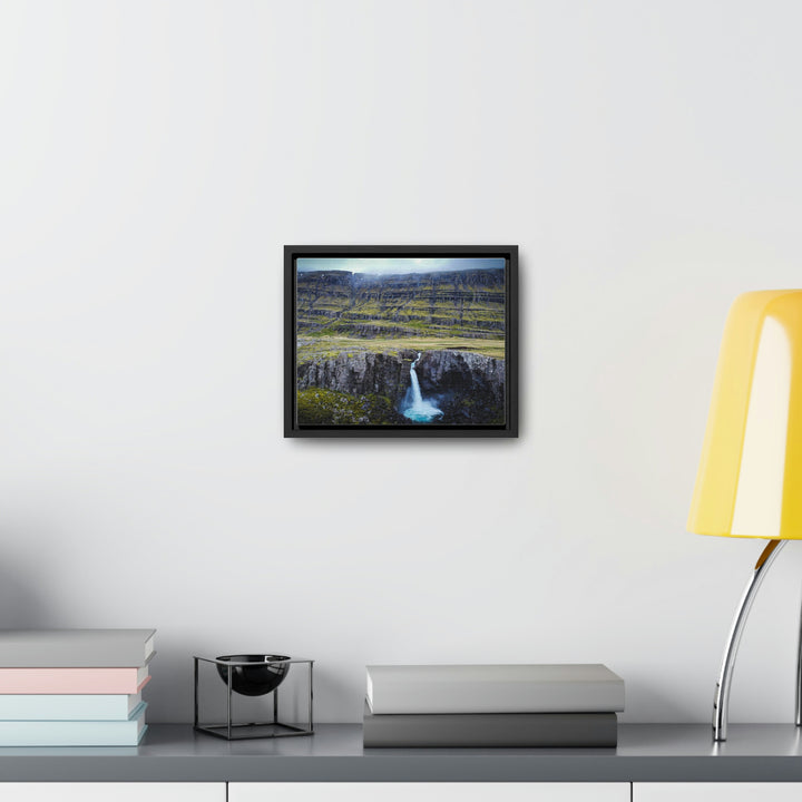 A Remote Waterfall - Canvas with Frame