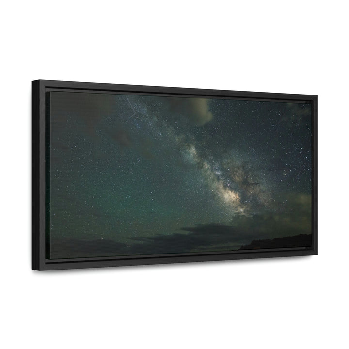 Milky Way Through the Clouds Part 2 - Canvas with Frame