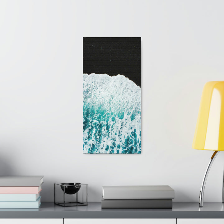 A Wave on Volcanic Sand - Canvas