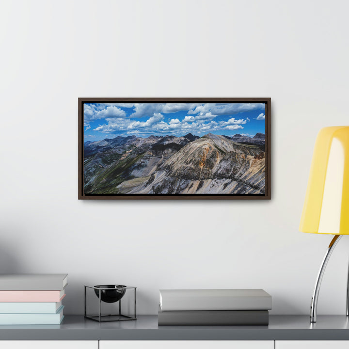 Imogene Pass From the Air - Canvas with Frame