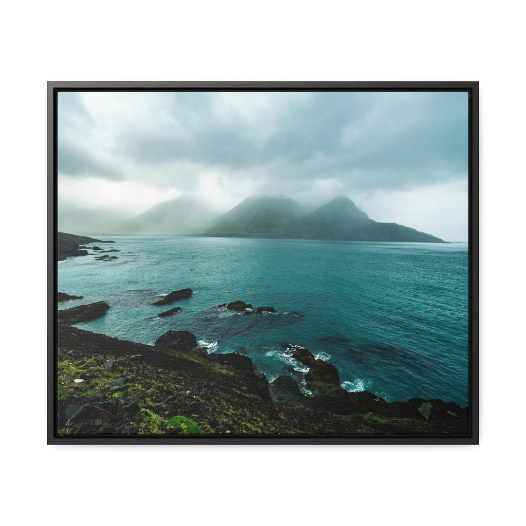 Mystical Mountain View - Canvas with Frame