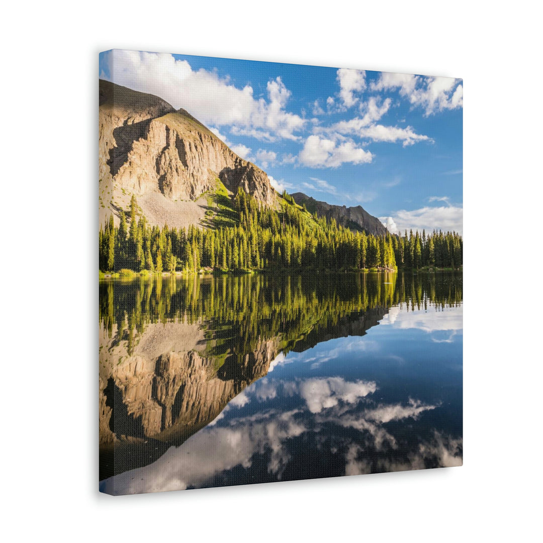 Mountain Scene Reflected - Canvas