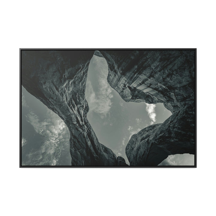 Natural Frames Part 3 in Black and White - Canvas with Frame