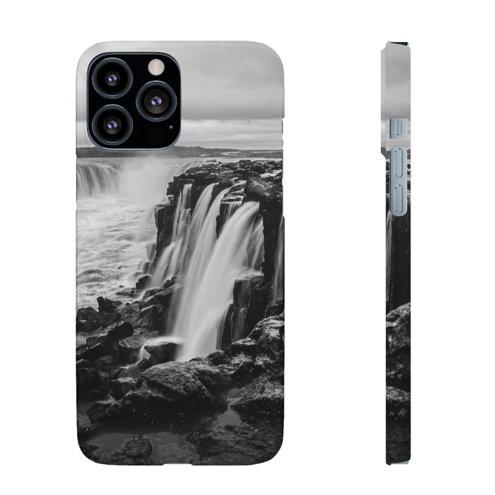 Selfoss in Black and White - Phone Case