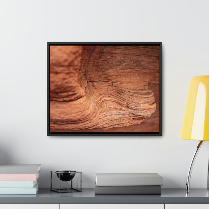 Sedimentary Rock Curves - Canvas with Frame