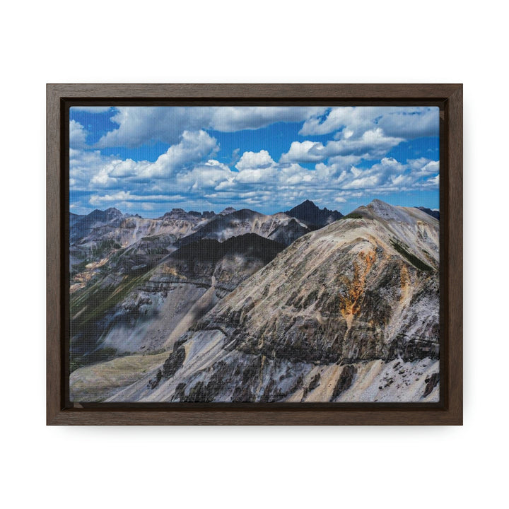 Imogene Pass From the Air - Canvas with Frame