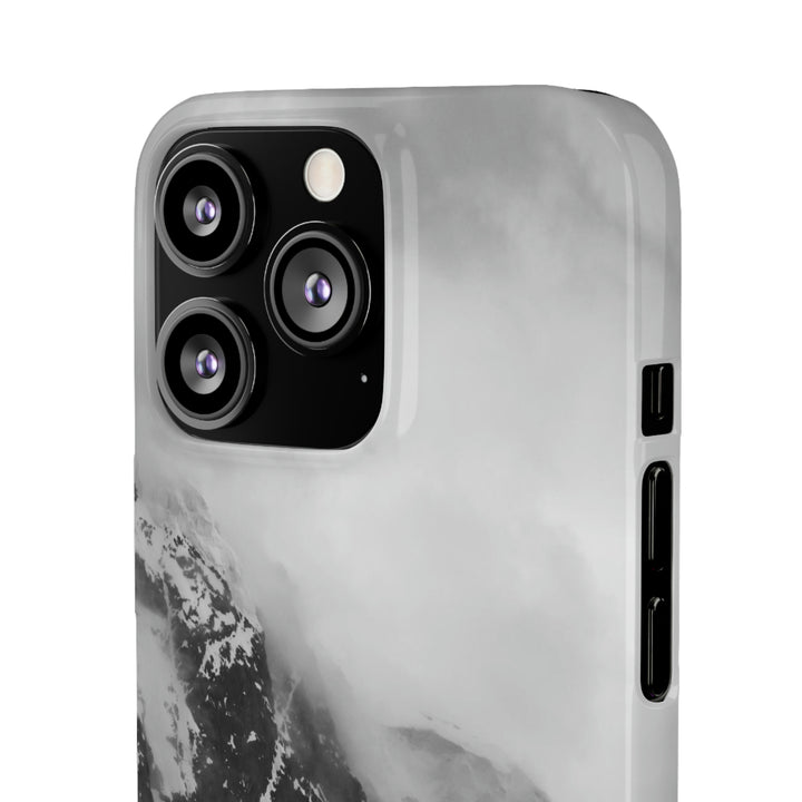 The Mist Descends in Black and White - Phone Case