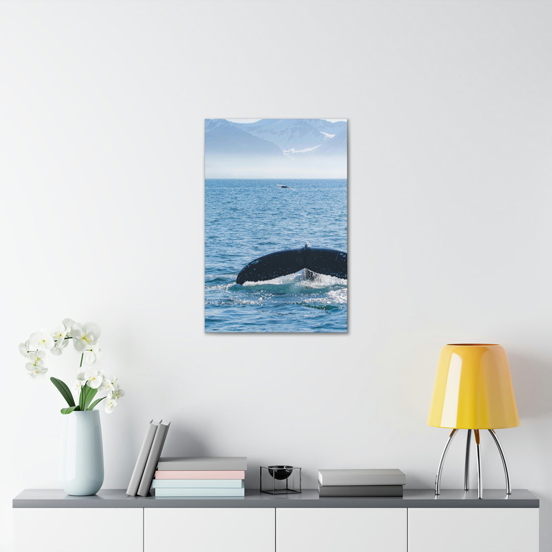 A Whale and A Mountain - Canvas