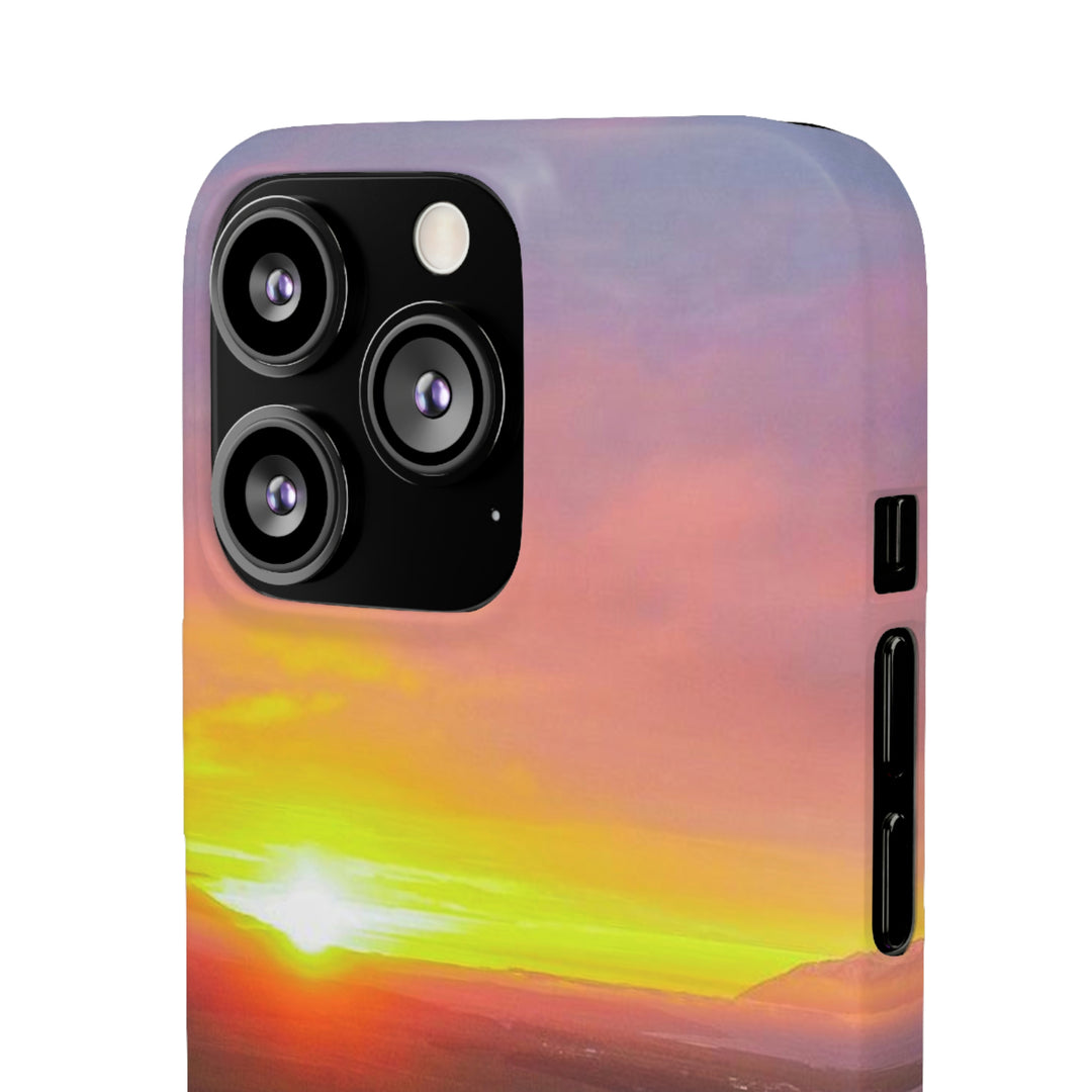 Sunset Over the Fjord Part 1 - Phone Case